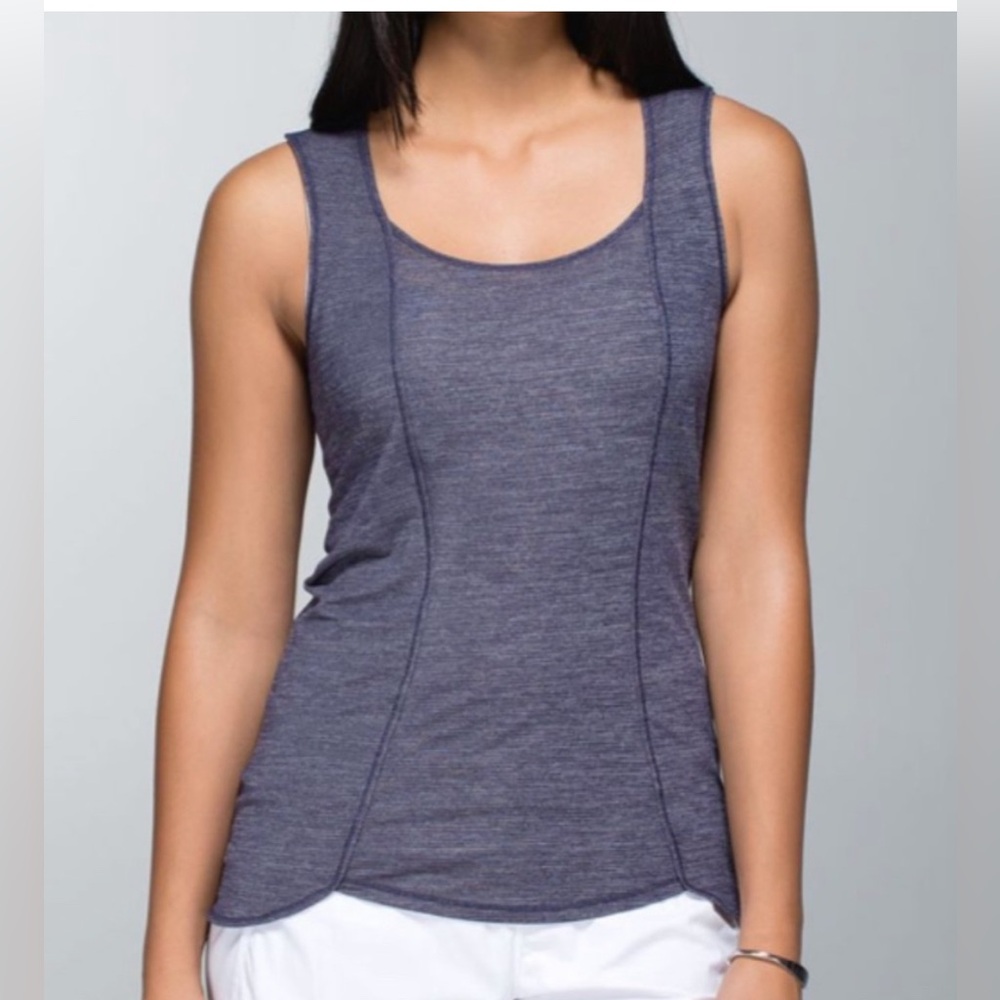 Lululemon Run Righteous cadet blue tank